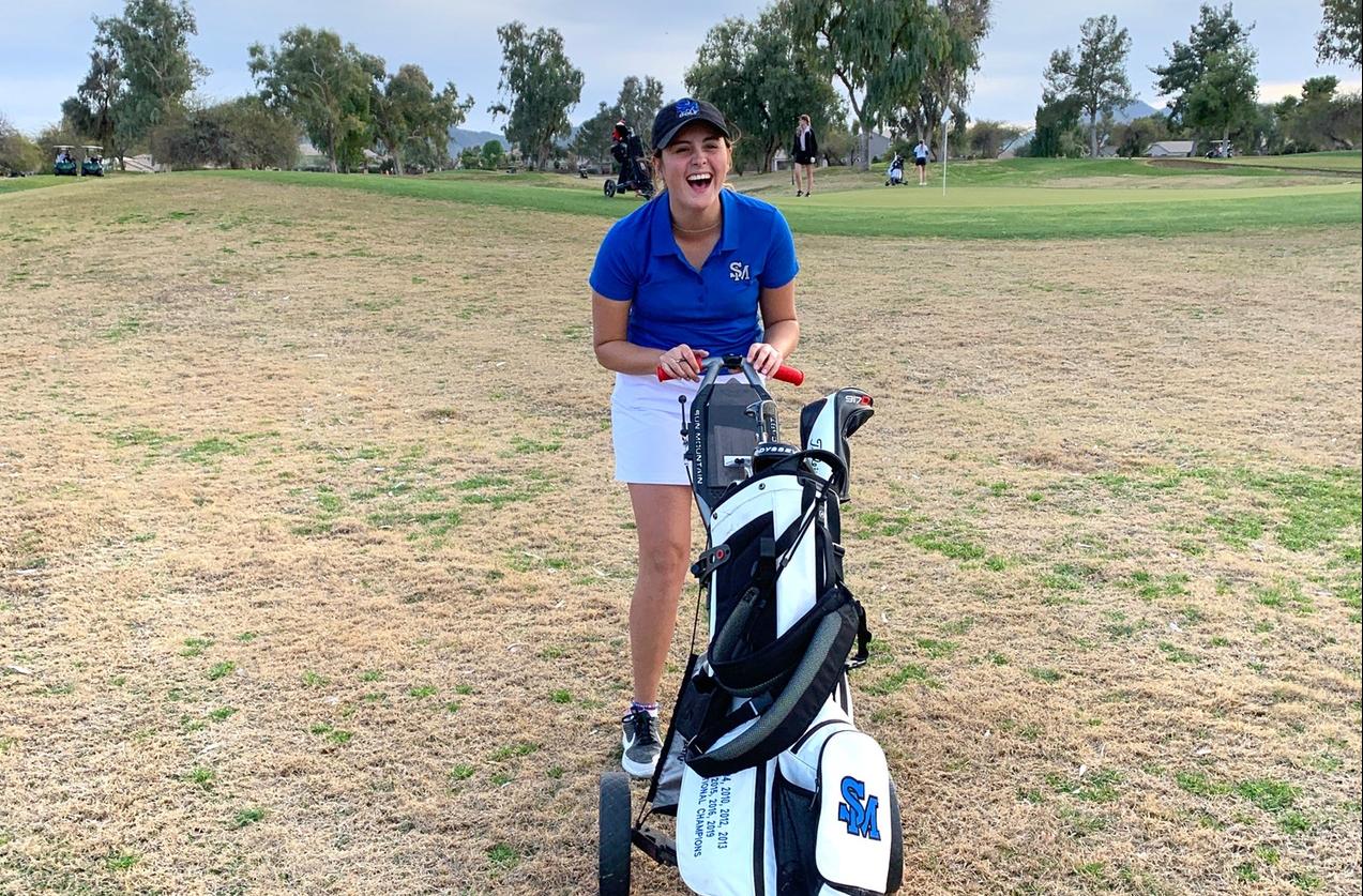 Late Start Doesn’t Stop Verdugo from Bringing Energy to SMCC Women’s Golf