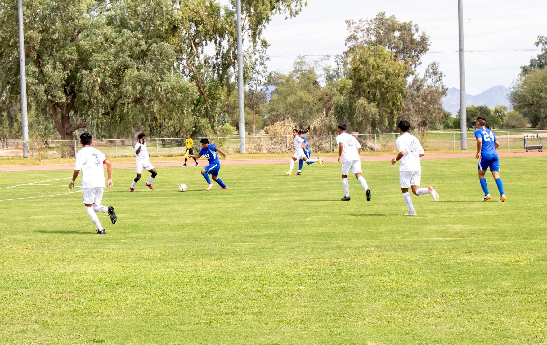 SMCC Men's Soccer Battles with Glendale CC, Phoenix College